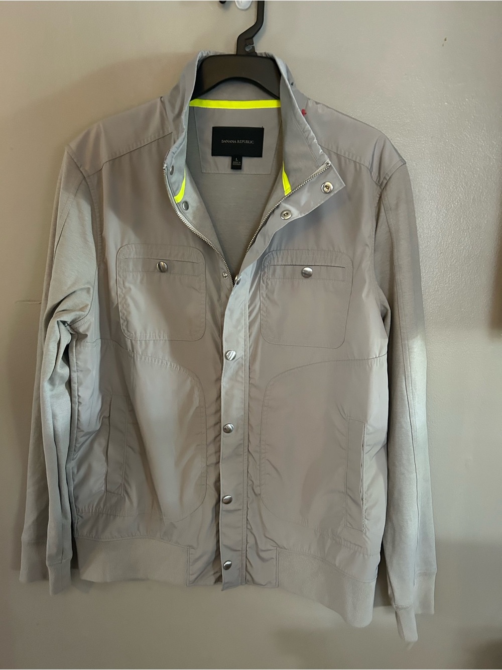 Banana Republic Jacket - light khaki gray utility style NWT